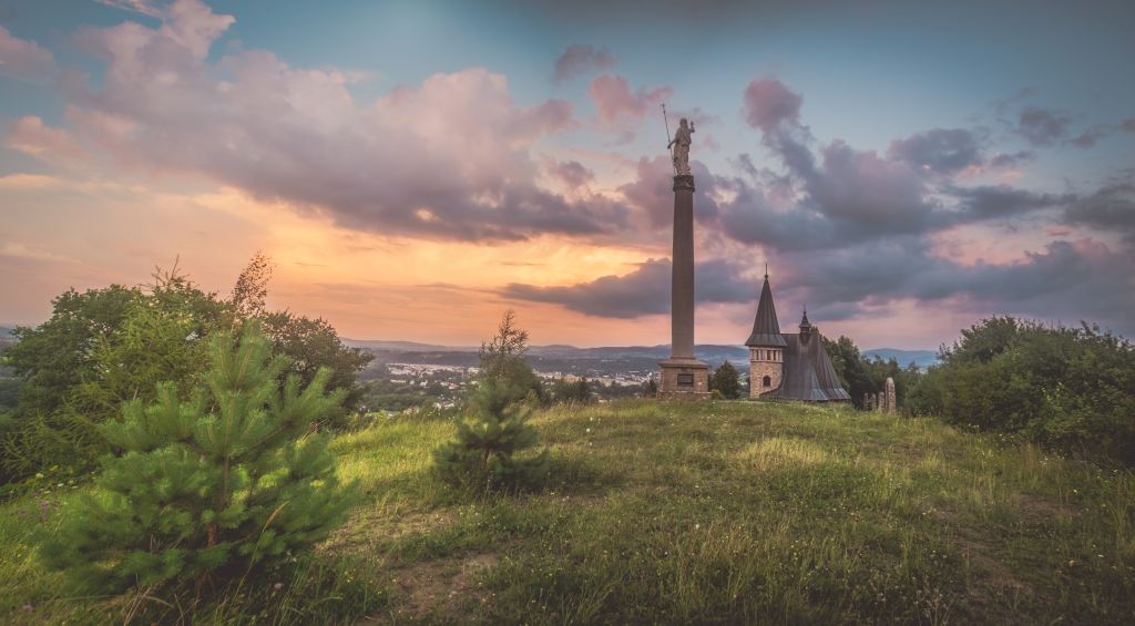 Widok na GORLICKĄ GOLGOTĘ na Górze Zamkowej.