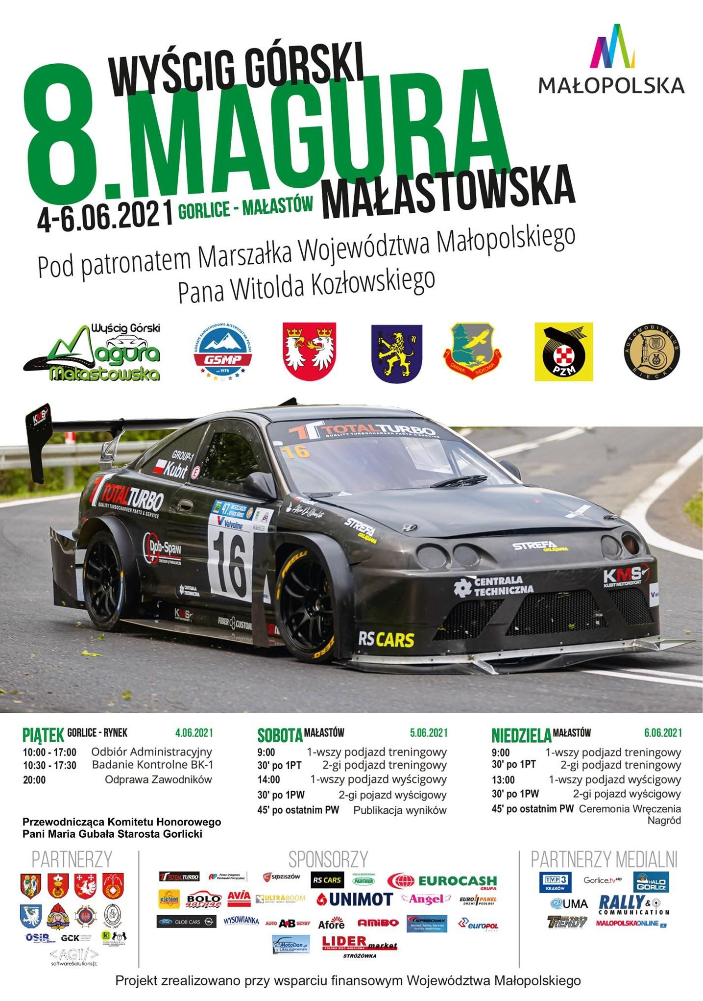 Plakat Wyścigu Górskiego.
