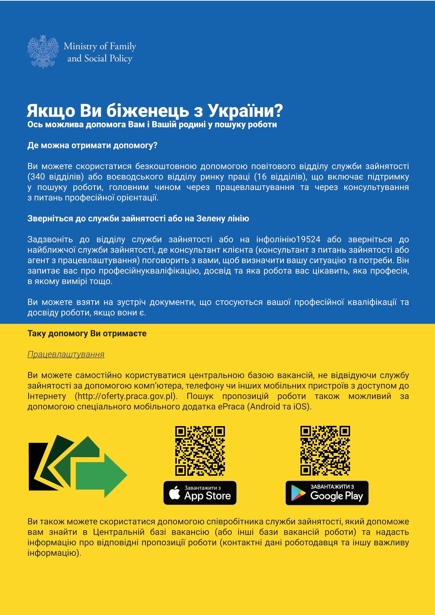 Informacja dla obywateli Ukrainy poszukujących pracy