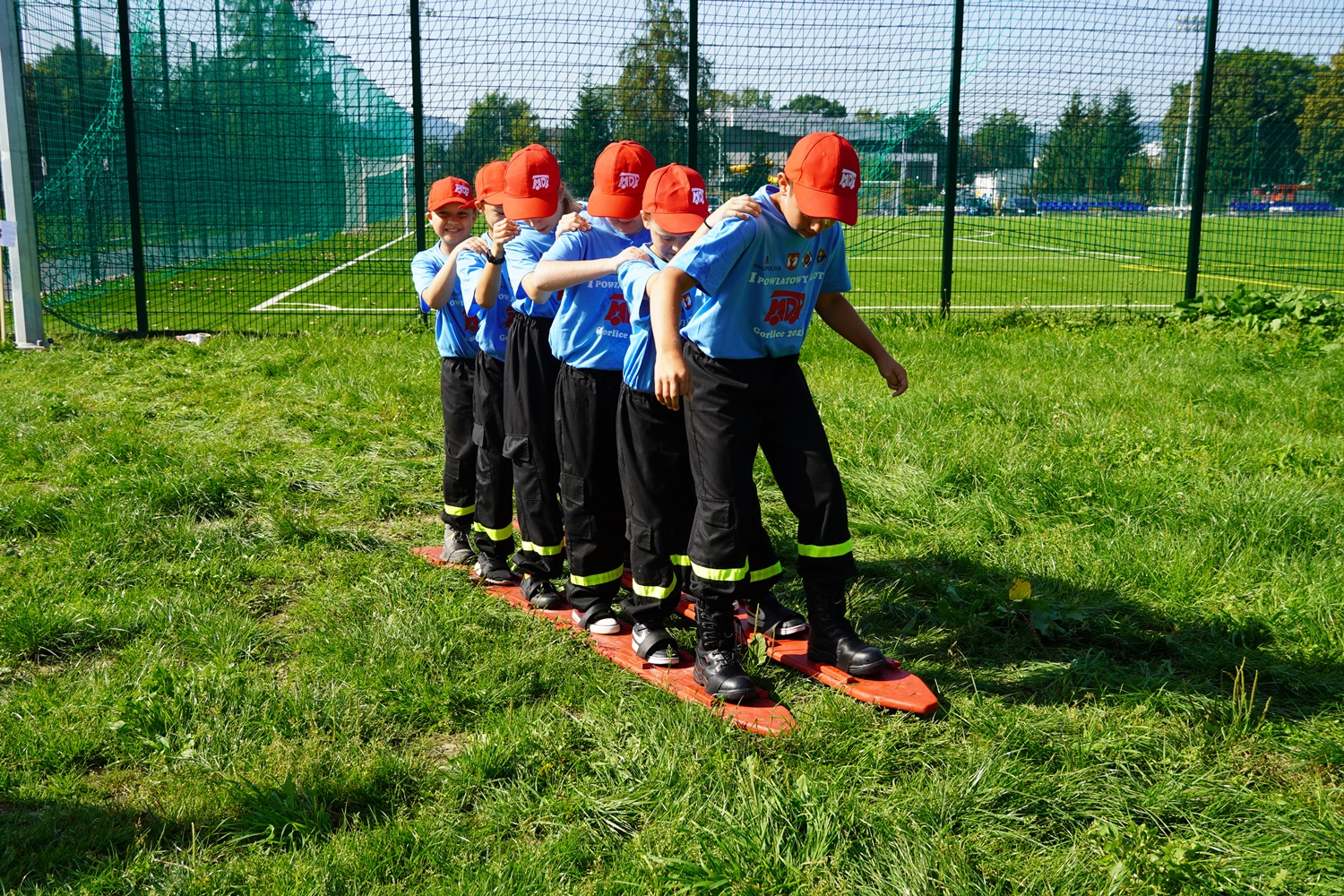 Konkurencje podczas  I Zlotu Młodzieżowych Drużyn Pożarniczych w Gorlicach