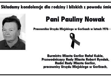 Zmarła Paulina Nowak