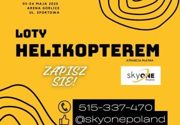 loty helikopterem podczas Dni Gorlic