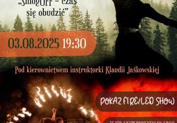 Plakat zapraszający na wydarzenie.