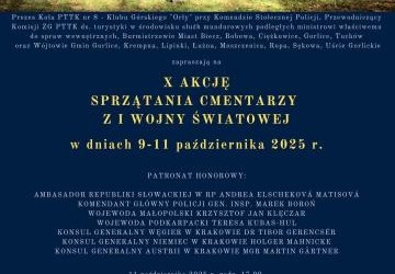Plakat z informacją o akcji.
