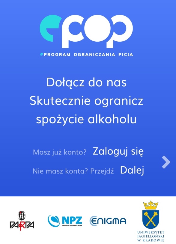 E-POP – bezpłatna aplikacja wsparcia dla osób z problemem nadużywania alkoholu