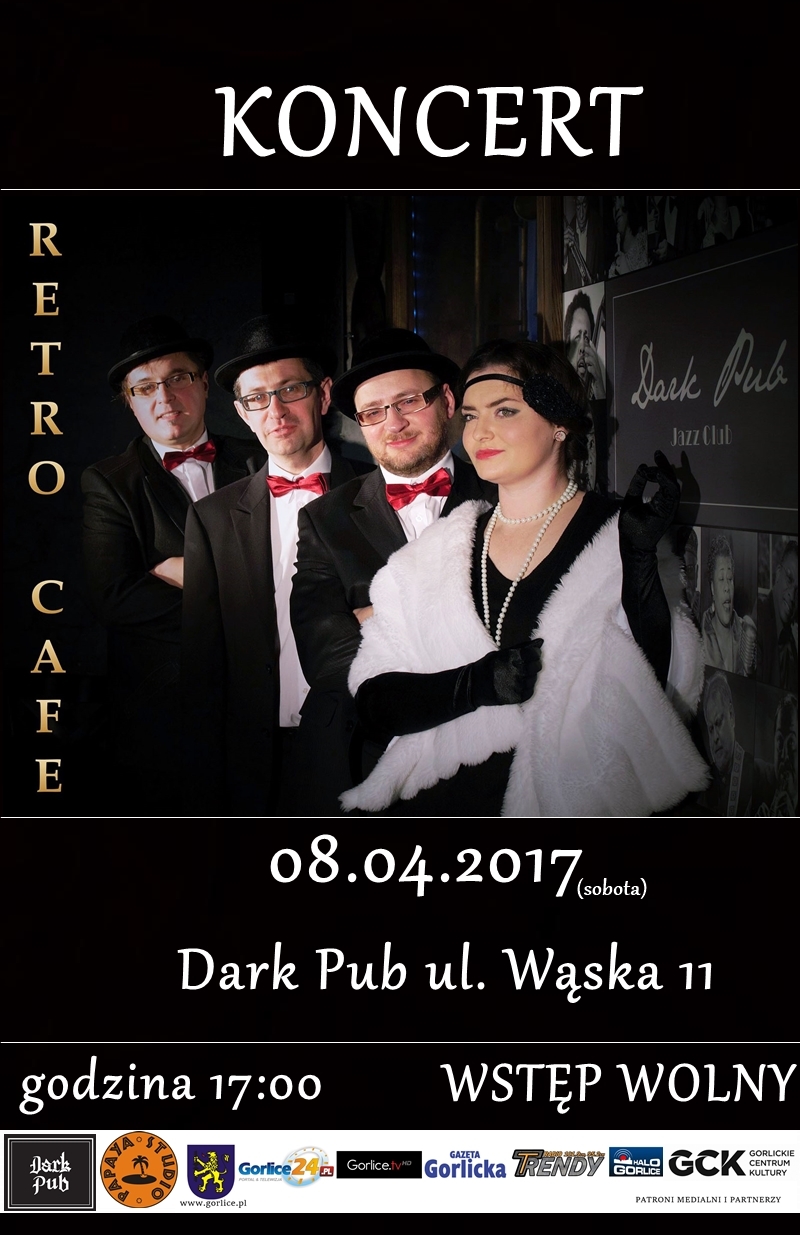 Retro Cafe na Scenie Dark Pub