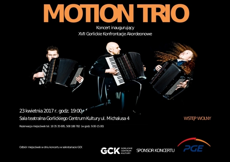 Światowej sławy trio akordeonowe w Gorlicach!