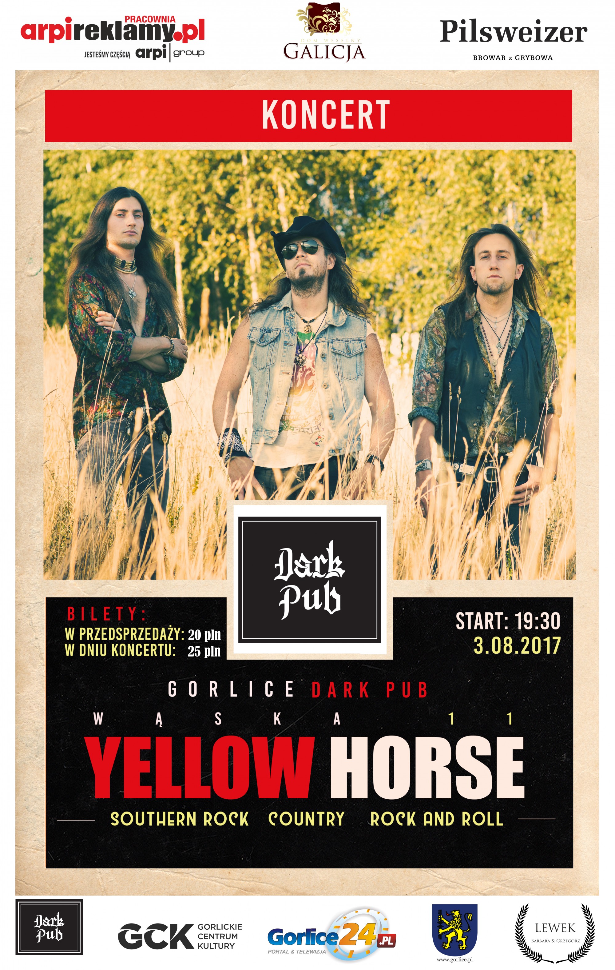 Yellow Horse na Scenie Dark Pub