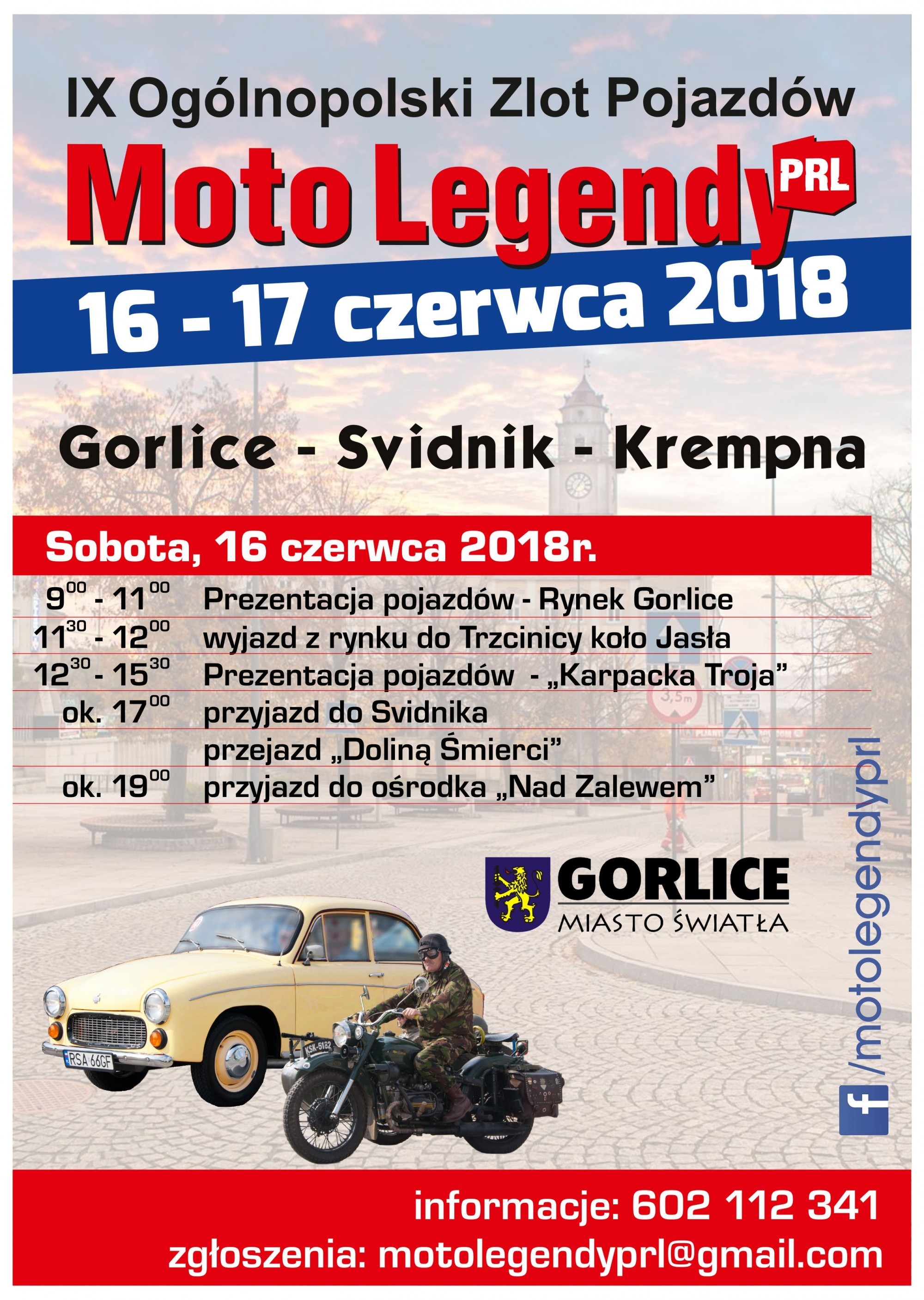 Moto Legendy PRL na gorlickim Rynku już w najbliższy weekend!