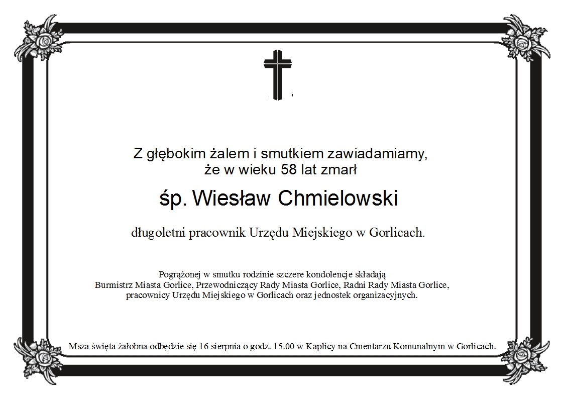 Zmarł Wiesław Chmielowski