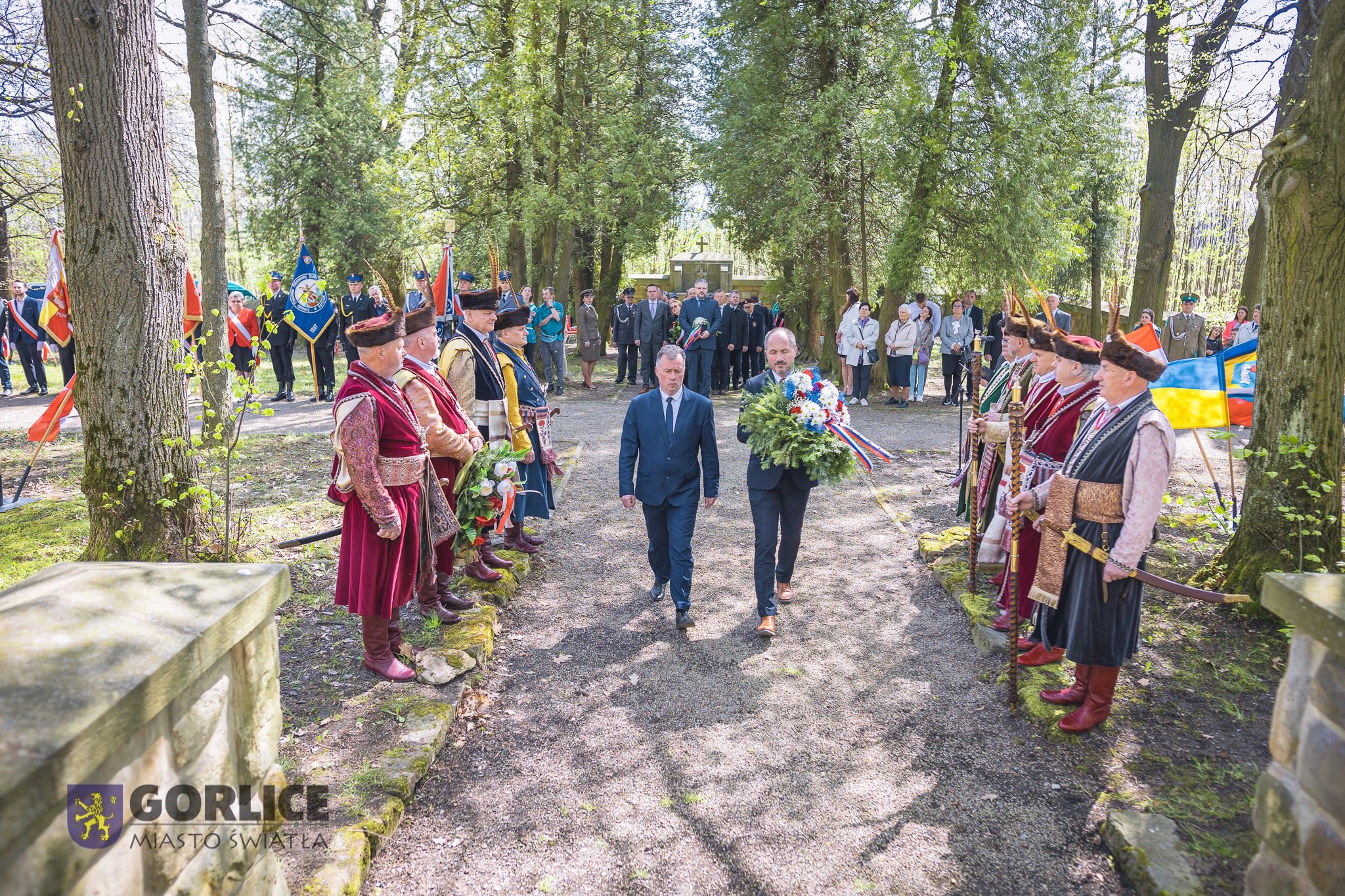 Uroczystość na cmentarzu nr 91