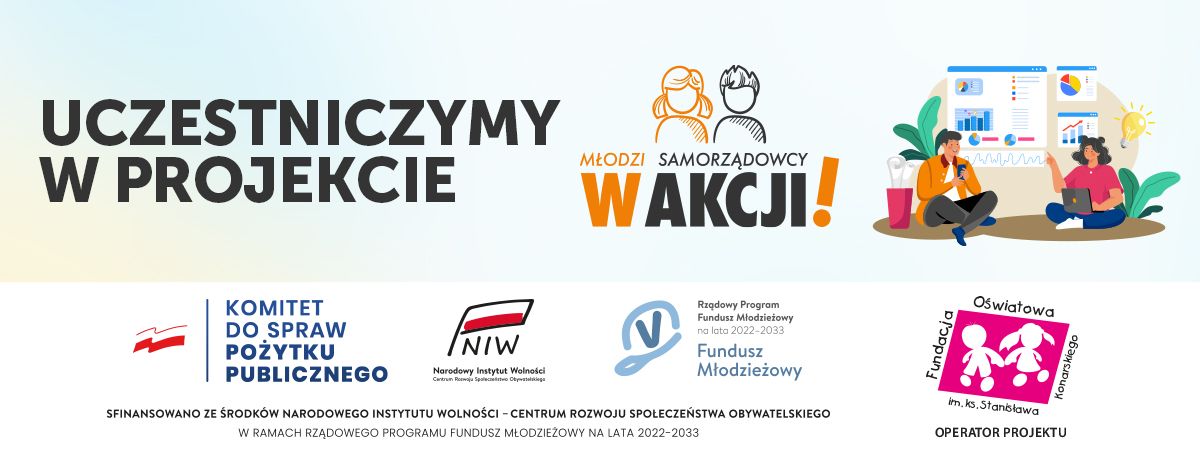 Belka z logotypami projektu.
