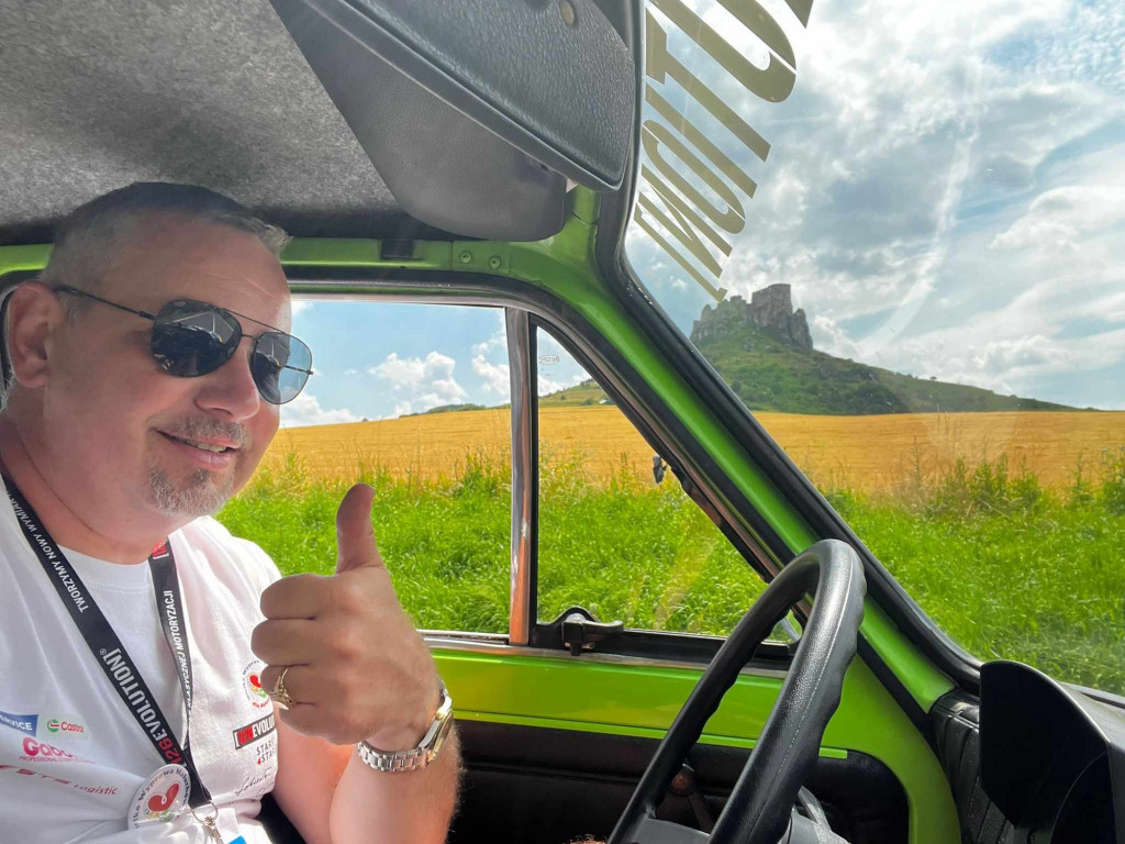 Maciej Serafin na trasie rajdu