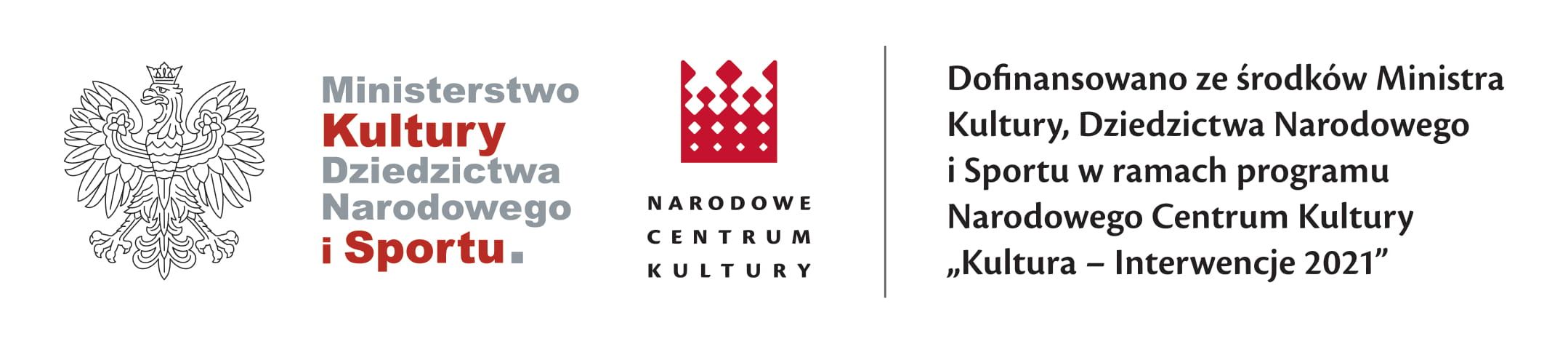 Baner z logotypami Narodowego Centrum Kultury i Ministerstwa Kultury.