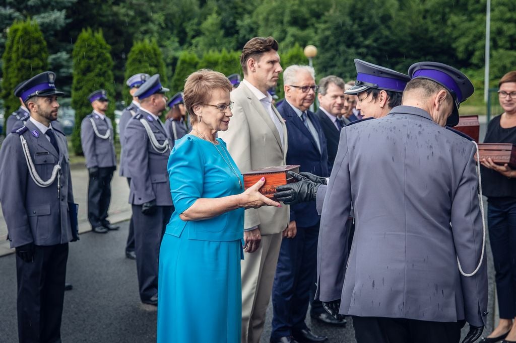 Starosta i Burmistrz podczas uroczystości