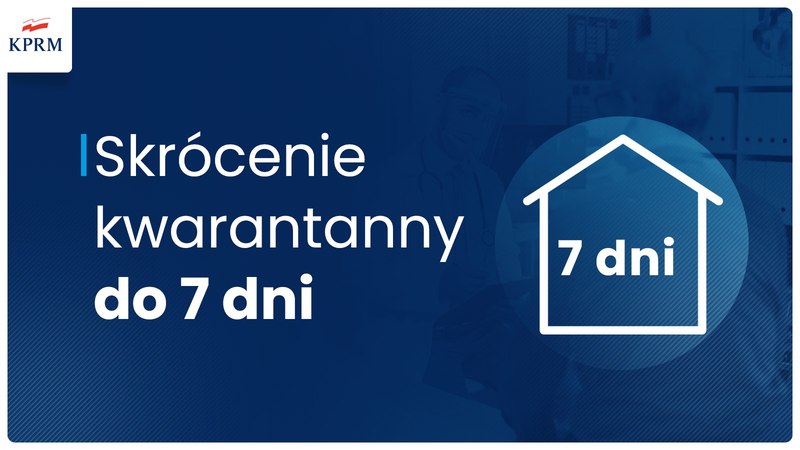 Infografika o skróceniu kwarantanny 