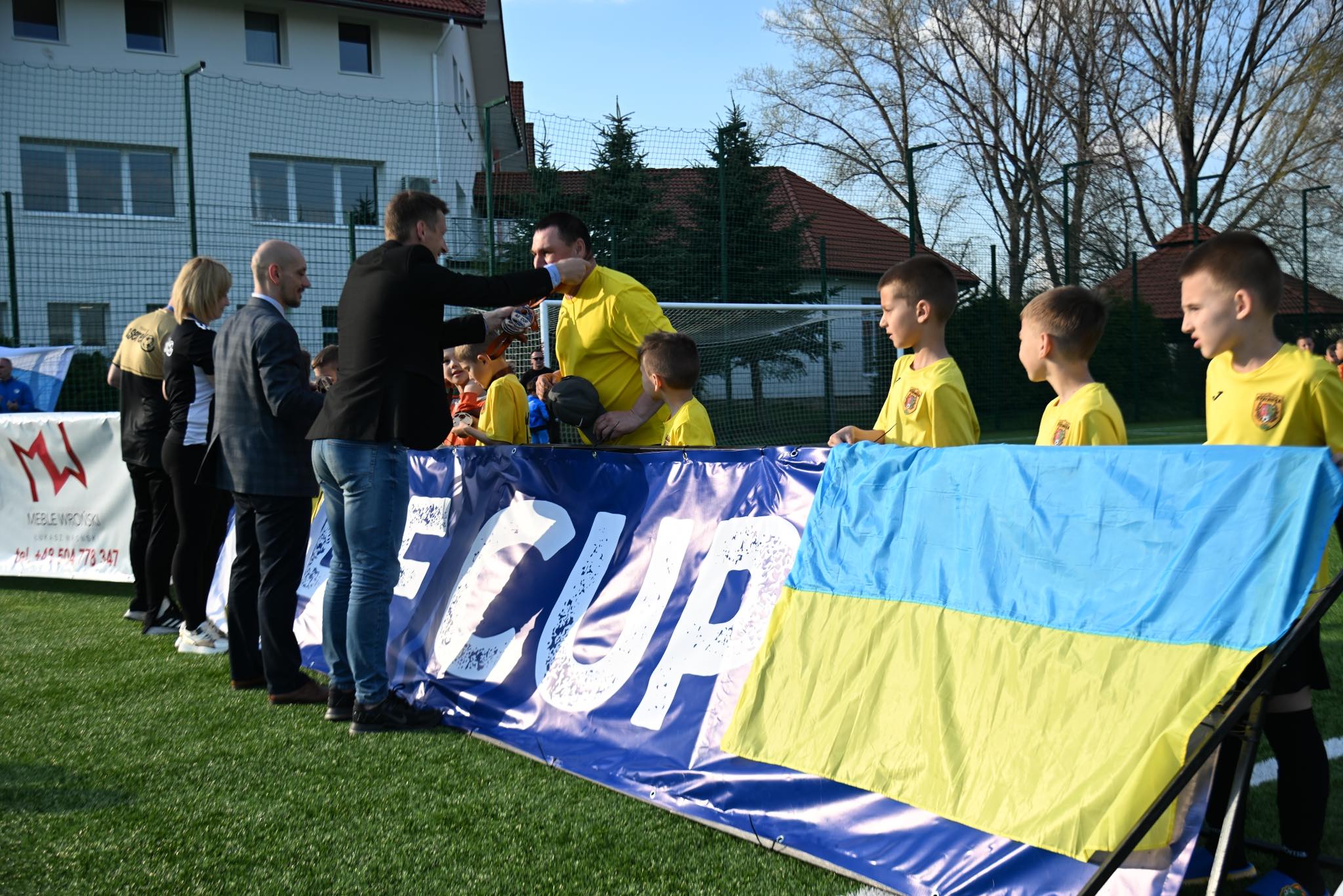 wręczanie nagród na turnieju AF CUP