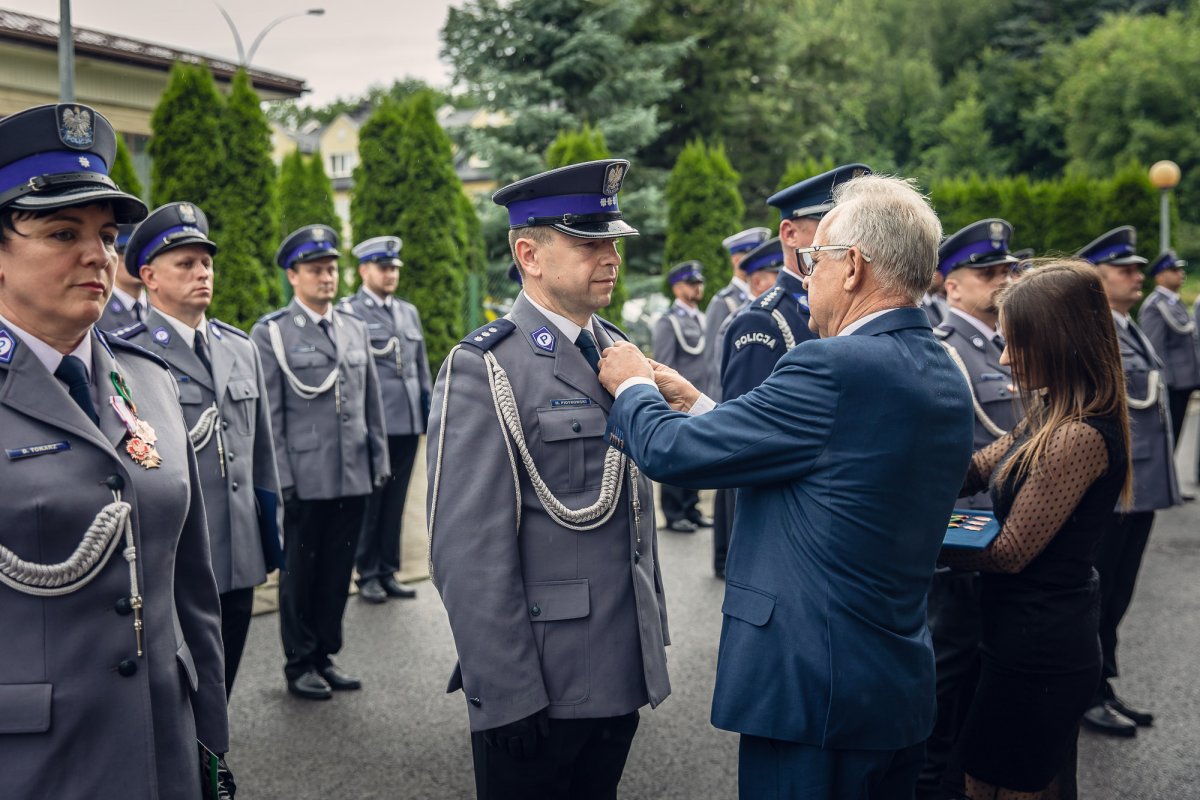 Odznaczany policjant