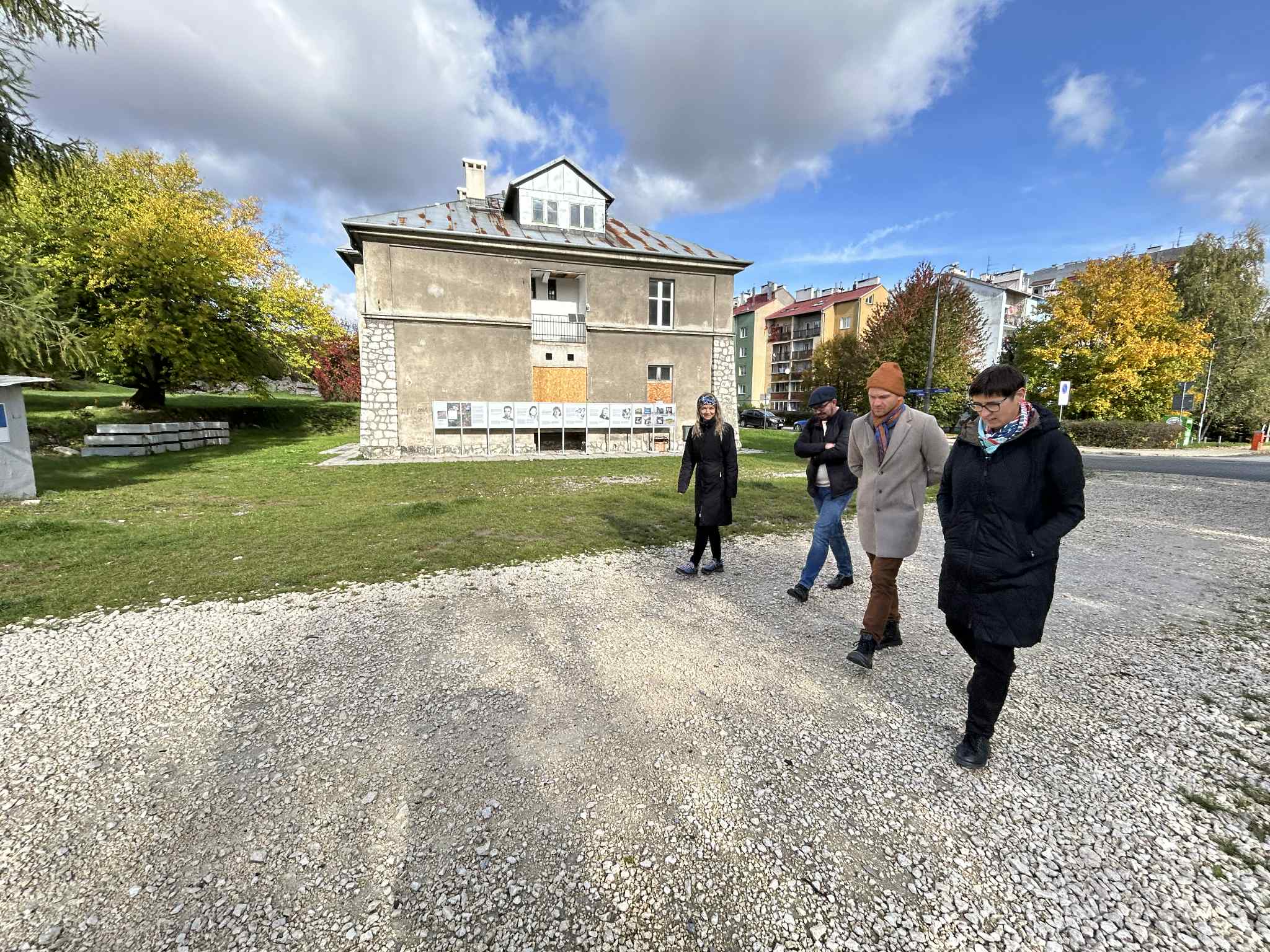 Wizyta na terenie KL Plaszow