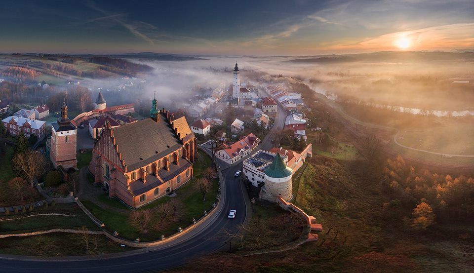 Widok na panoramę Biecza.