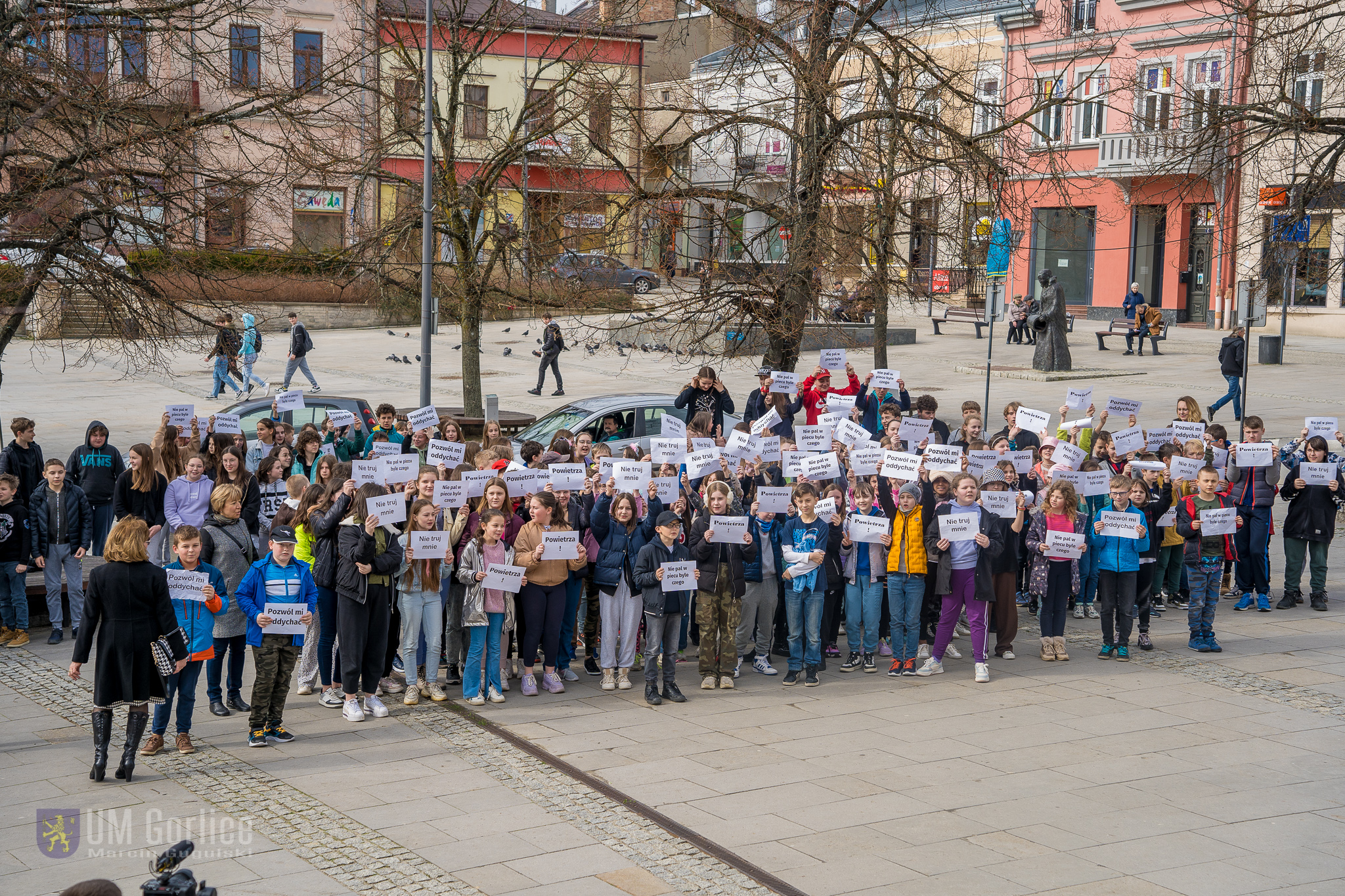 Uczestnicy happeninu na Rynku