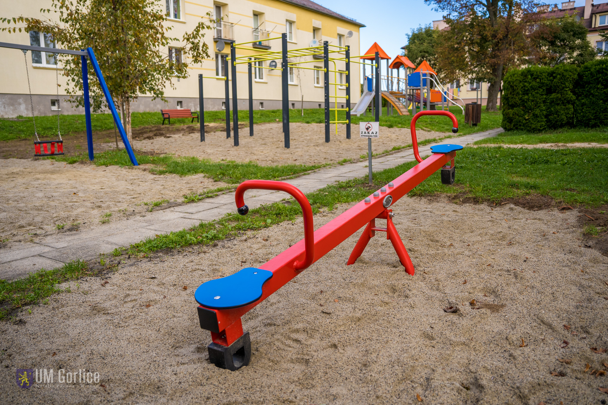 Plac zabaw po modernizacji.