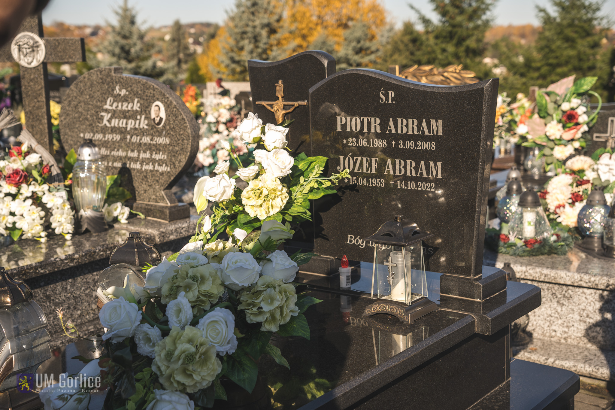 Włodarze Miasta na Cmentarzu Parafialnym w Gorlicach.