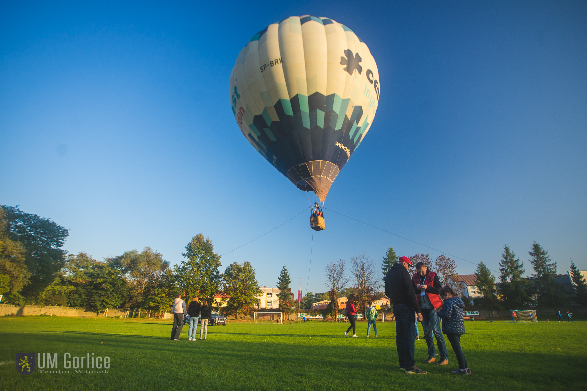 Balon na uwięzi podczas wydarzenia