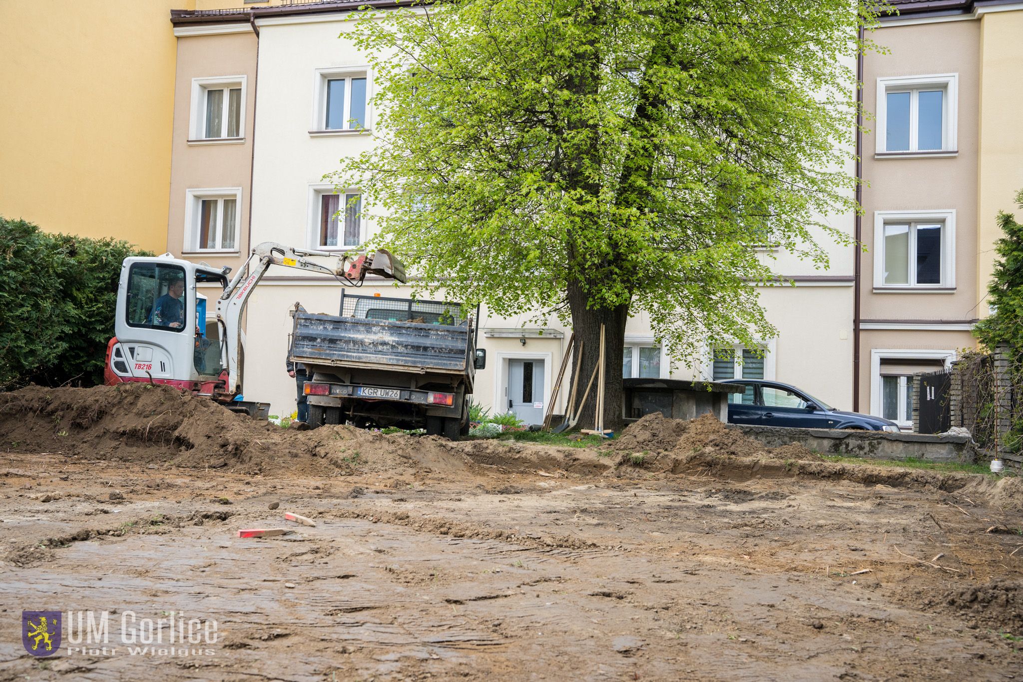 Prace ziemne przy ul. Wróblewskiego.