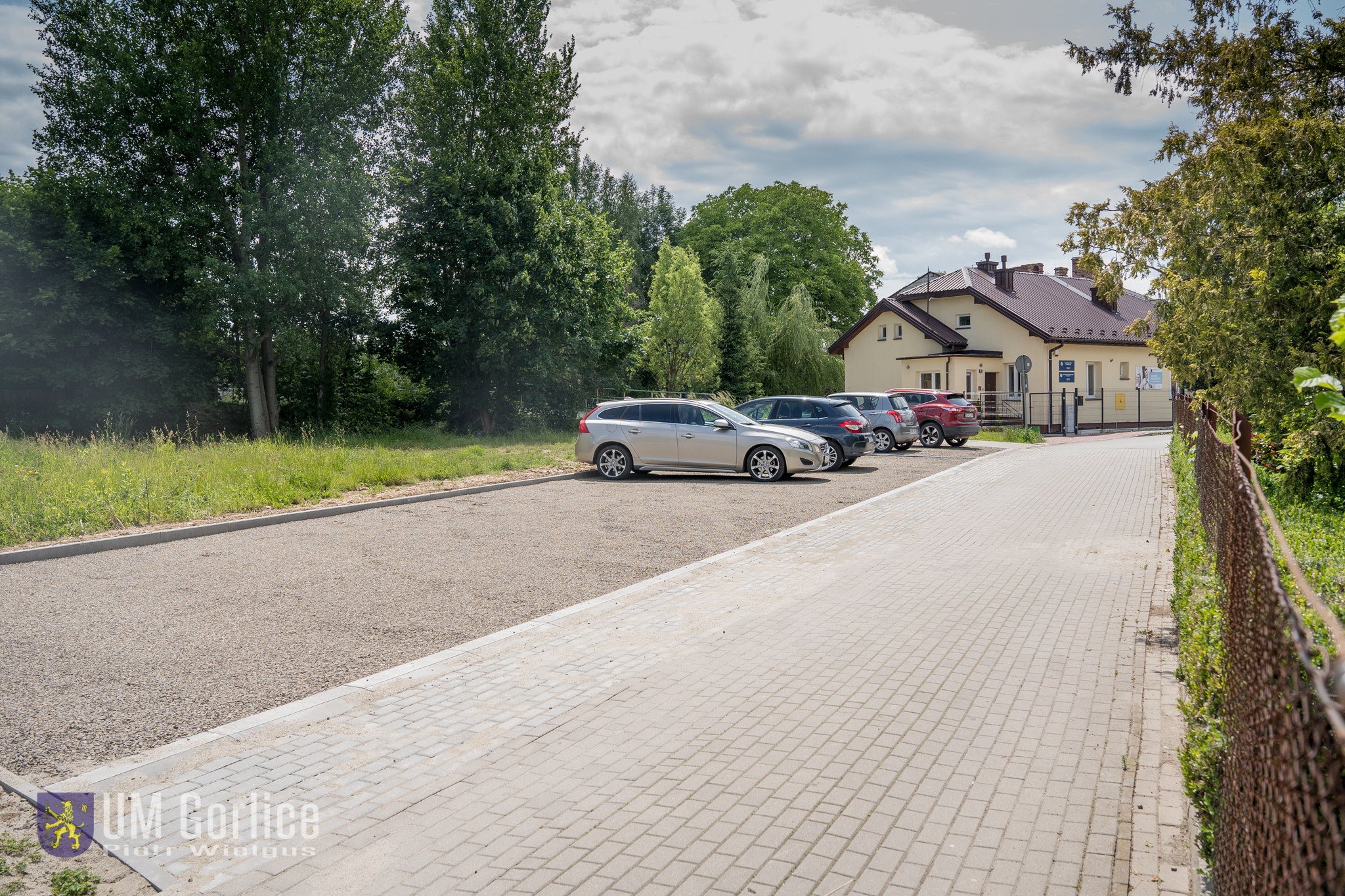 Utwardzony plac przy ul. Rzeźniczej.