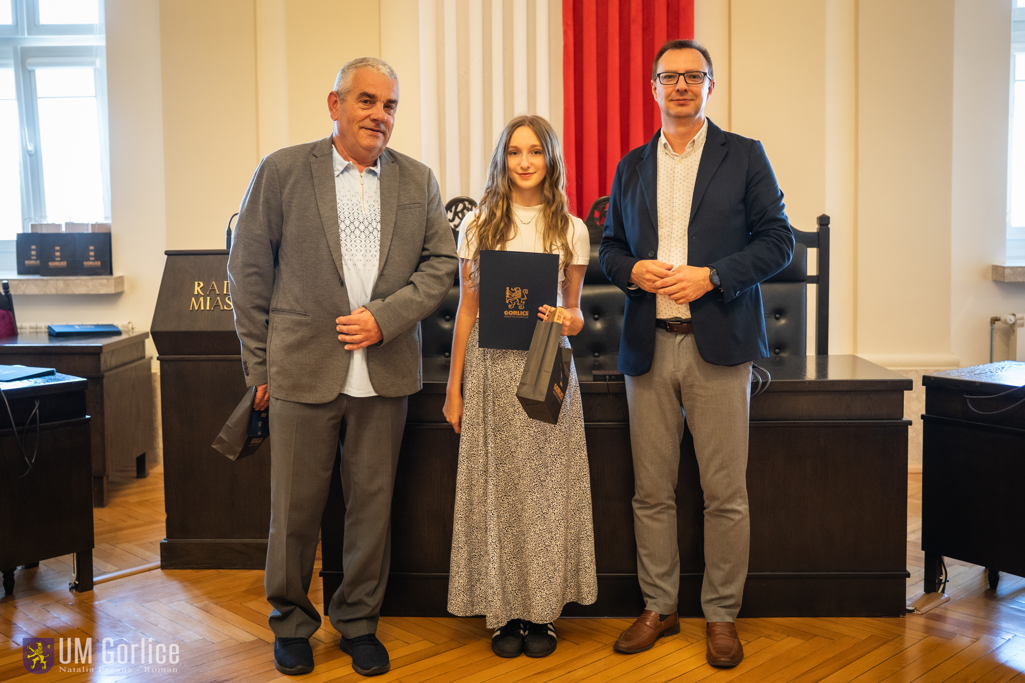 Wręczanie podziekowań 