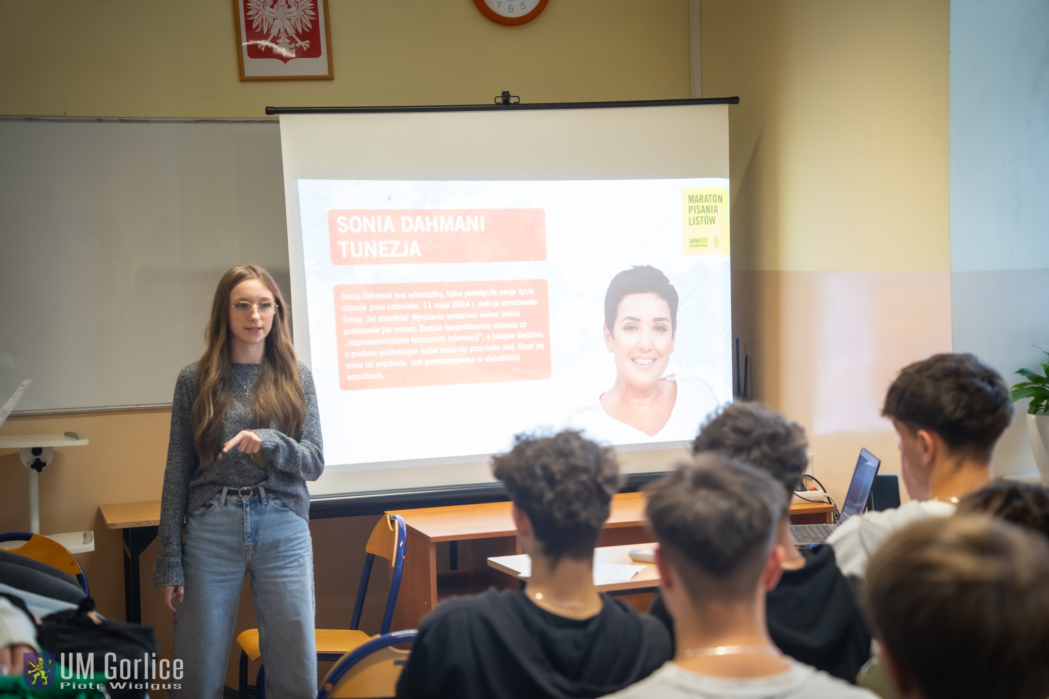 Uczestnicy maratonu pisania listów.