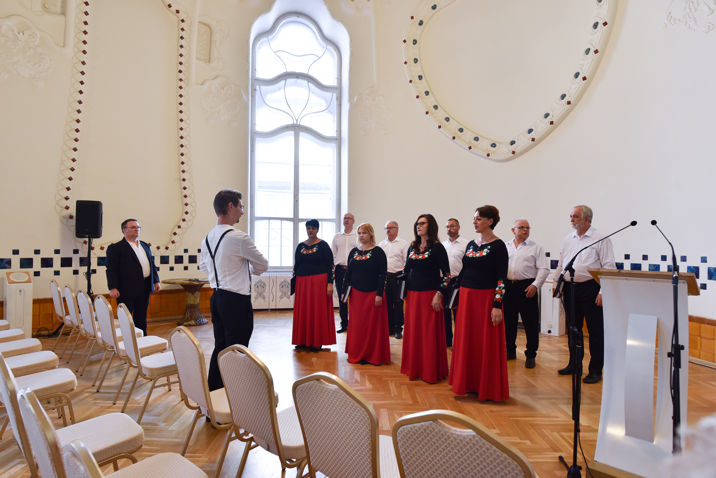 Chór BELFERSINGERS w czasie warsztatów