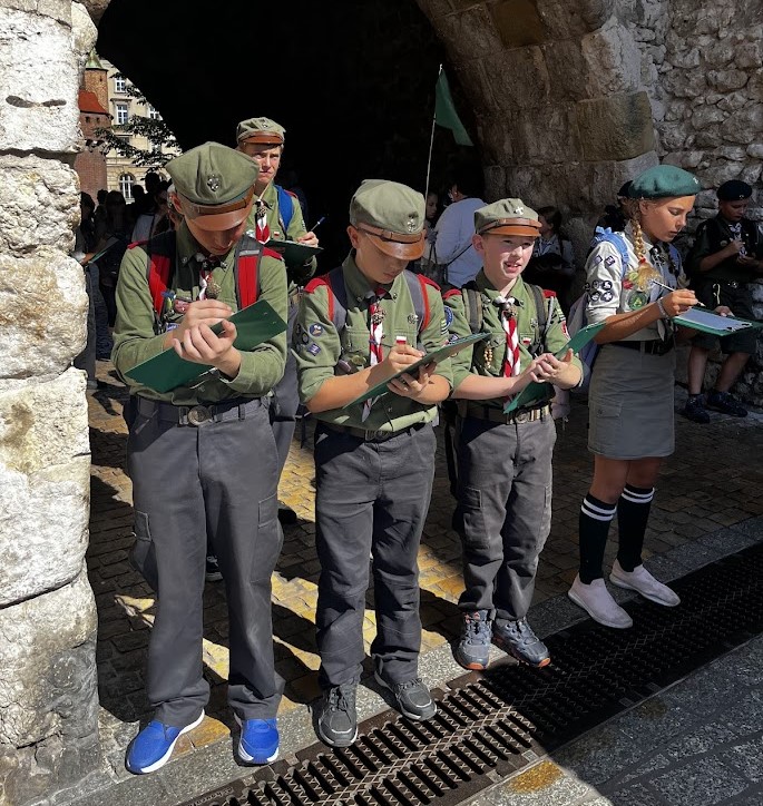 Harcerze z Gorlic na Inauguracji roku harcerskiego w Krakowie