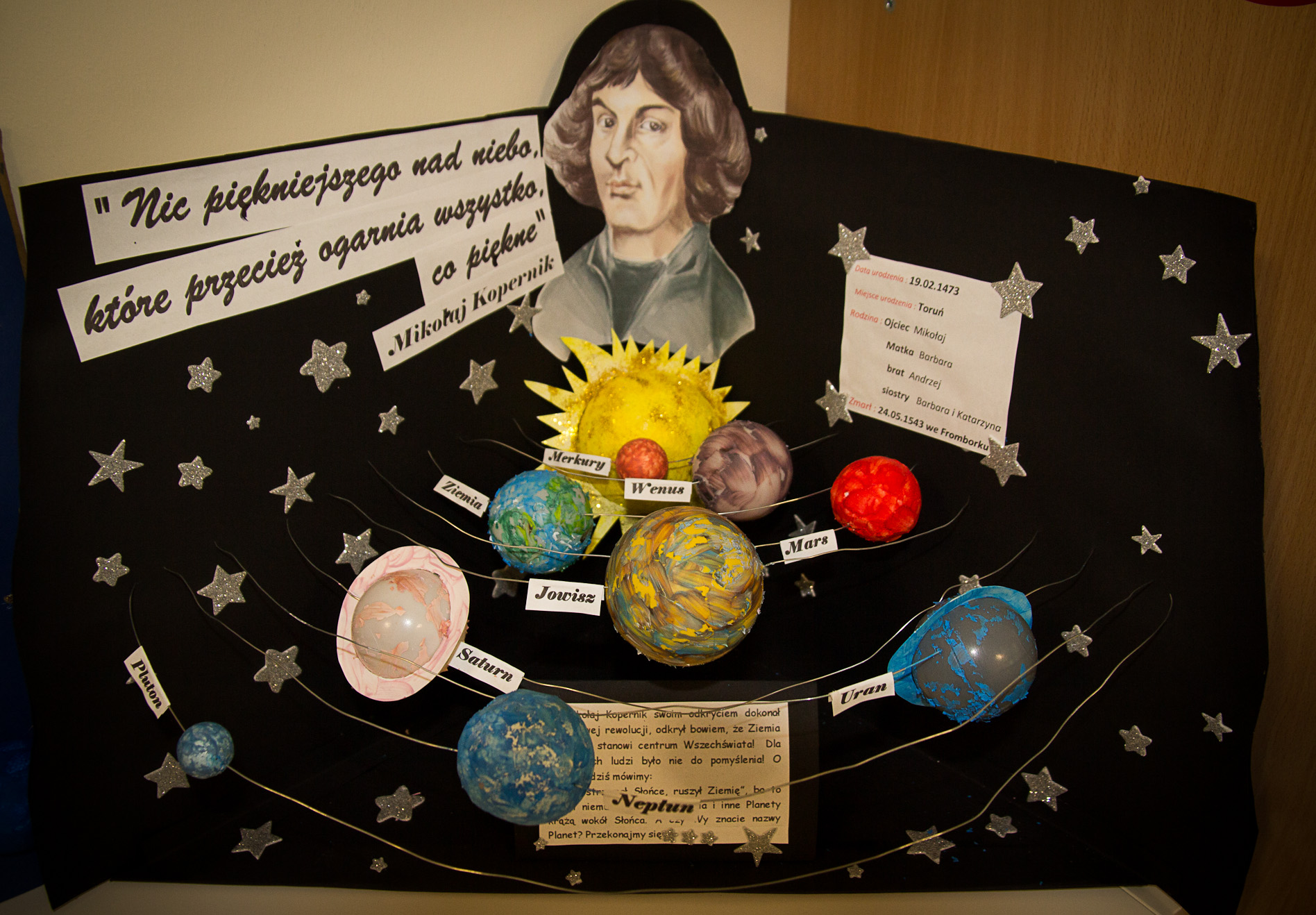 Makieta nt. Mikołaja Kopernika