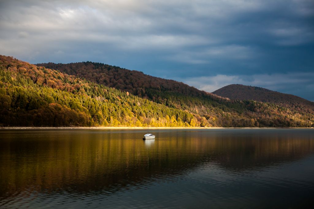 Widok na jezioro Klimkówka