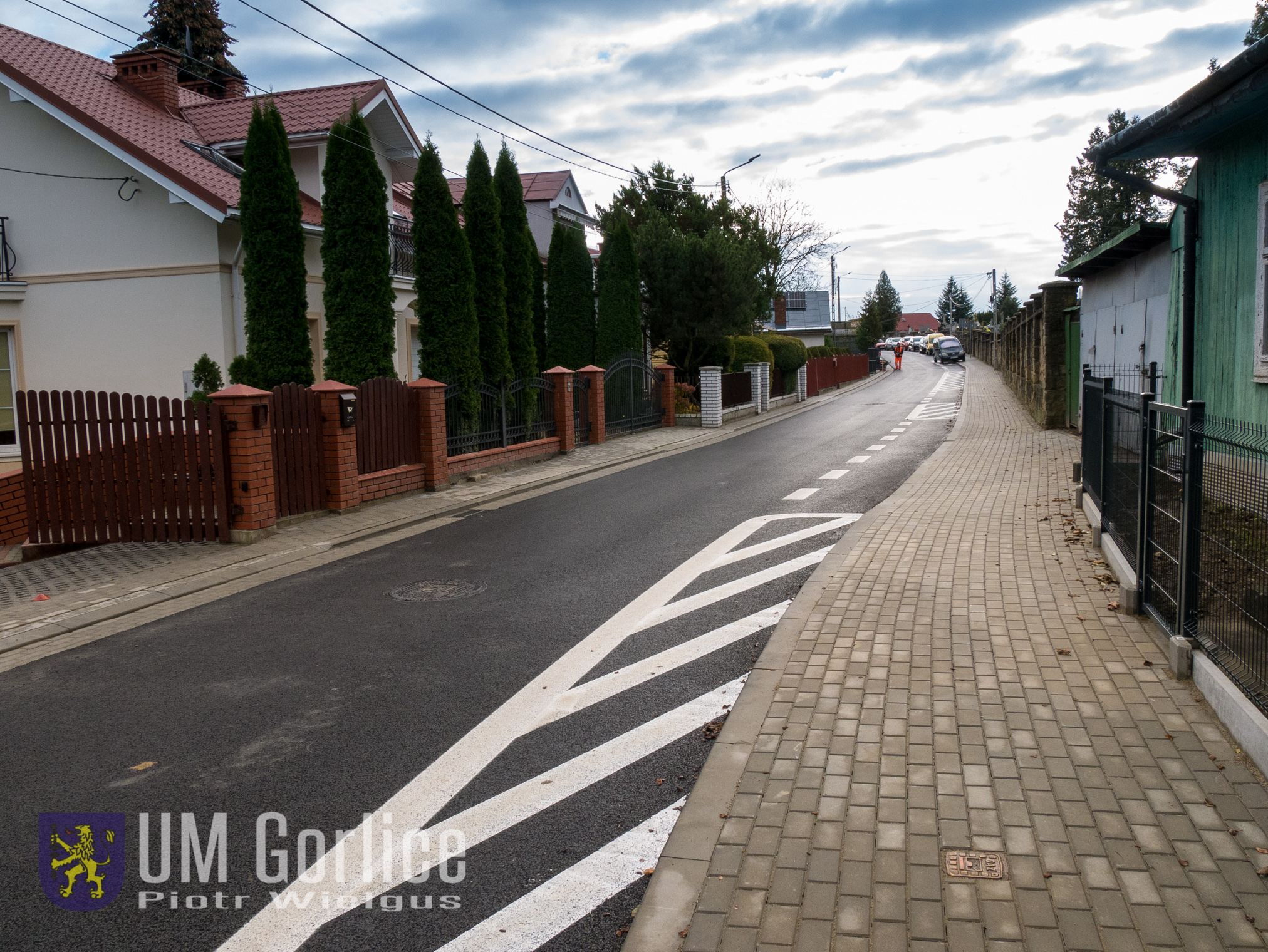 Nawierzchnia ulicy Karwacjanów po remoncie.