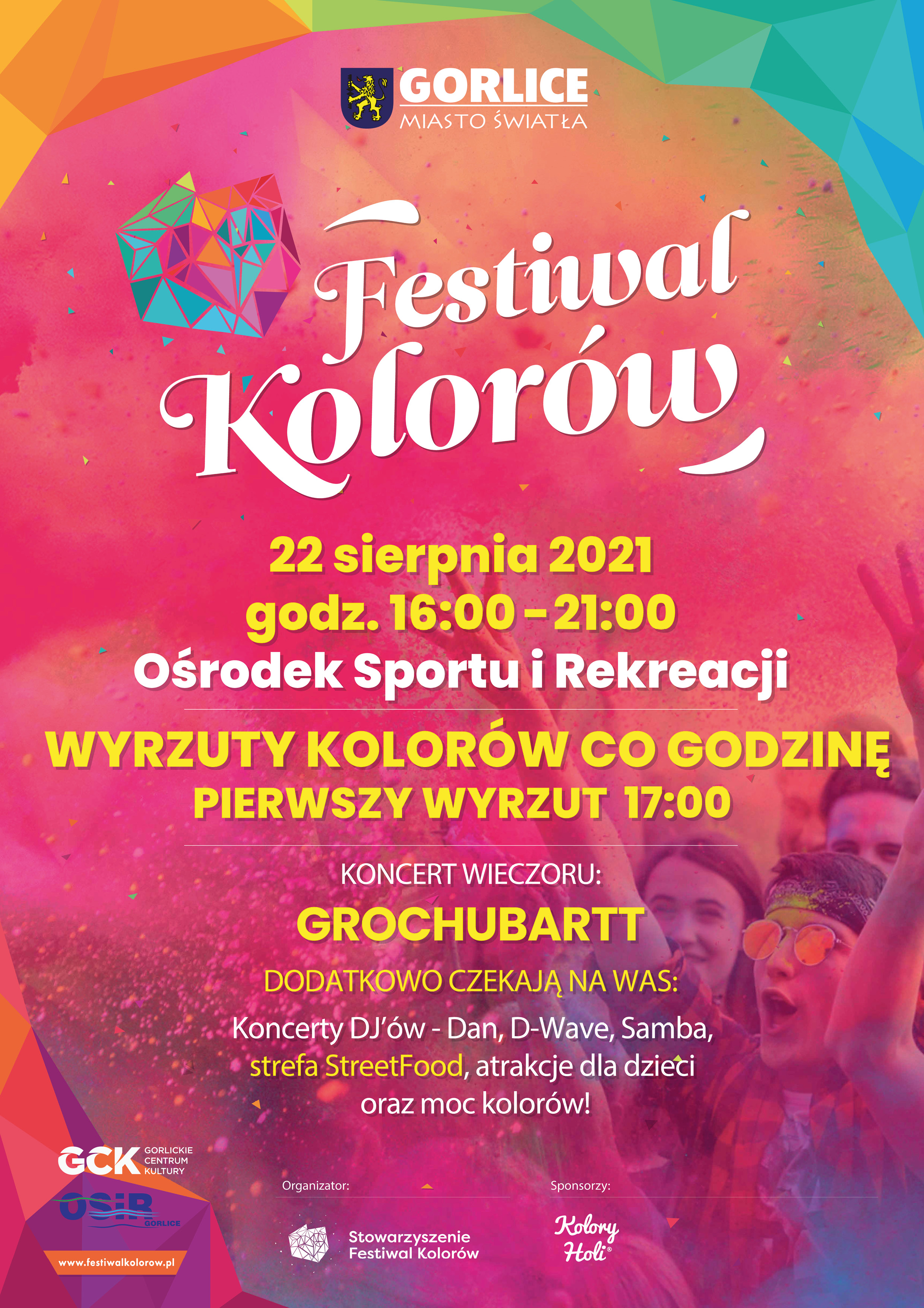 plakat festiwal kolorów