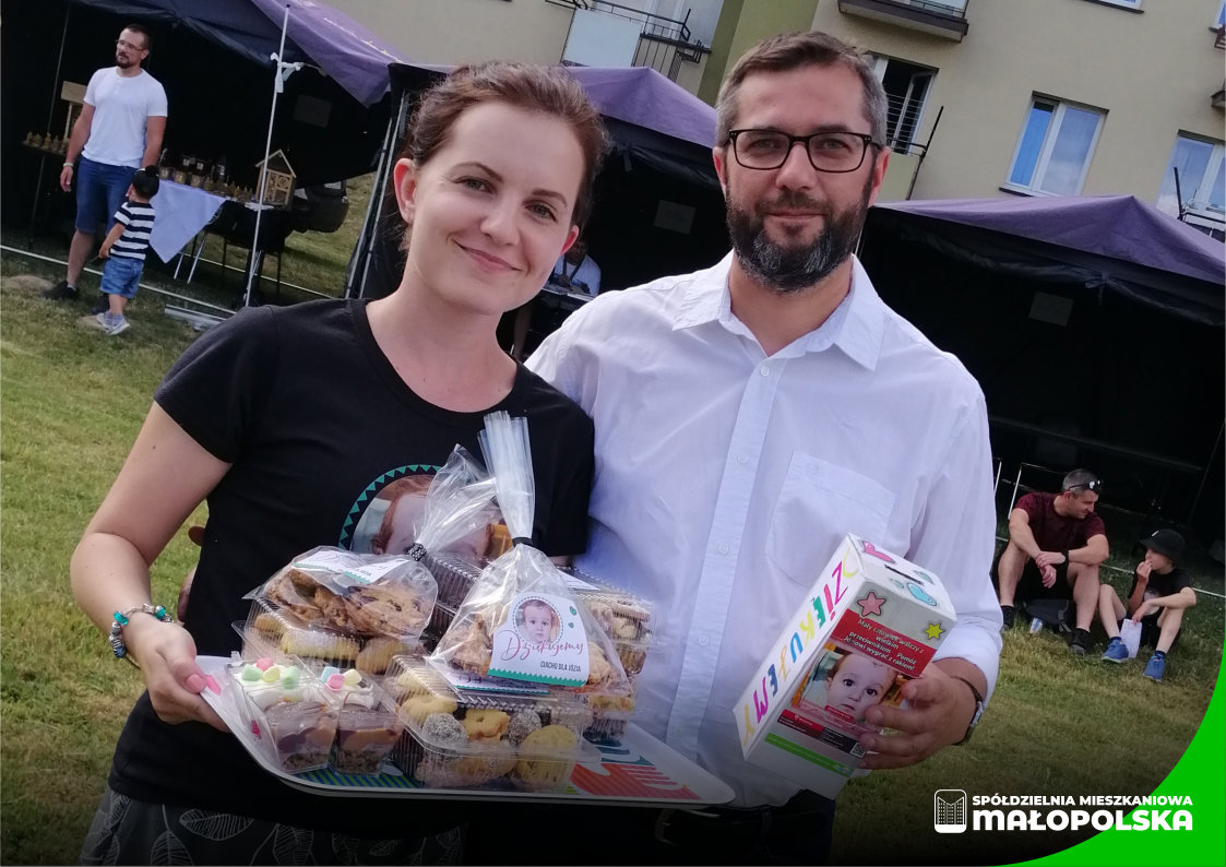 Prezes SM "Małopolska" na Pikniku Rodzinnym na Osiedlu Magdalena