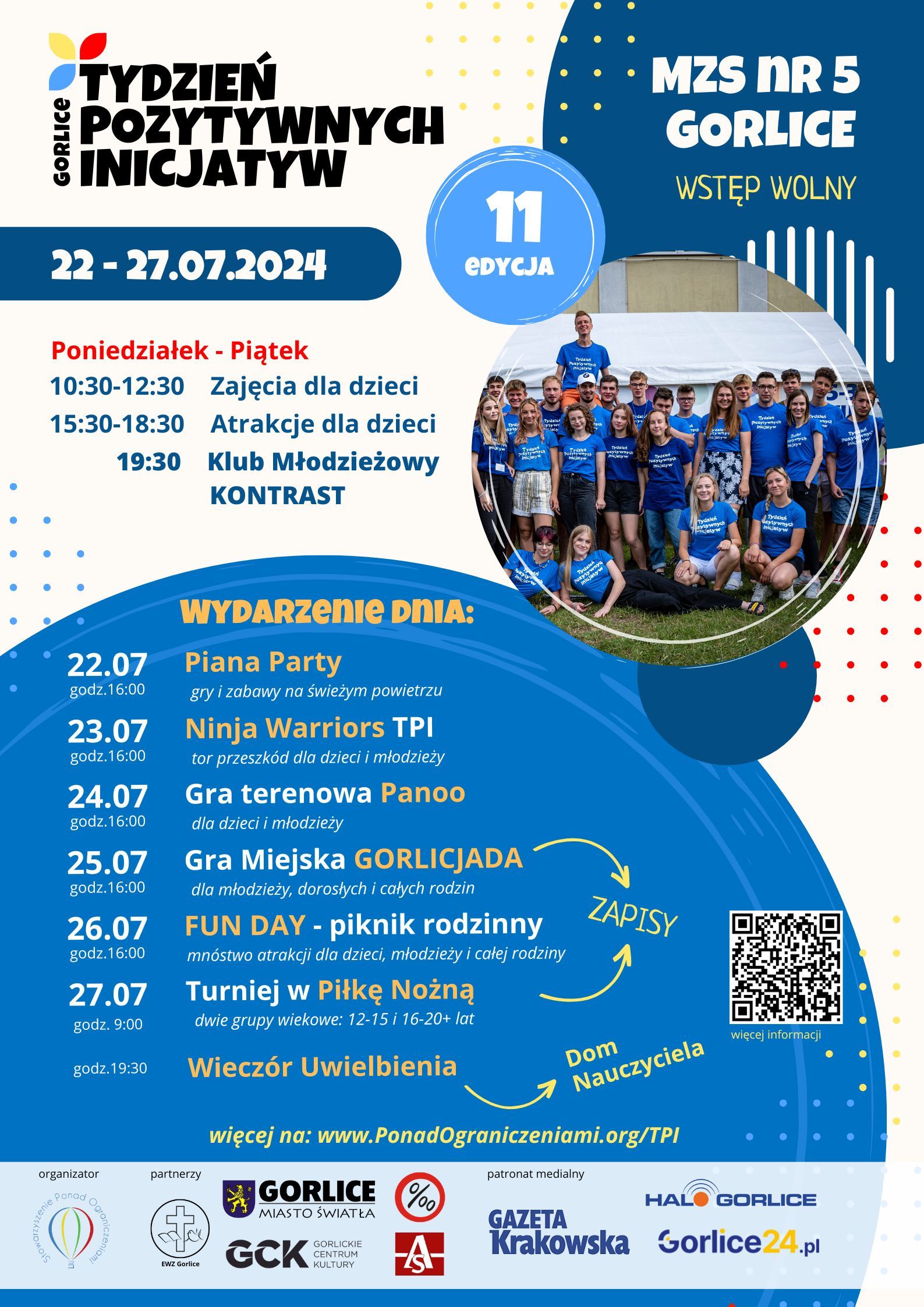 Plakat z programem wydarzenia.