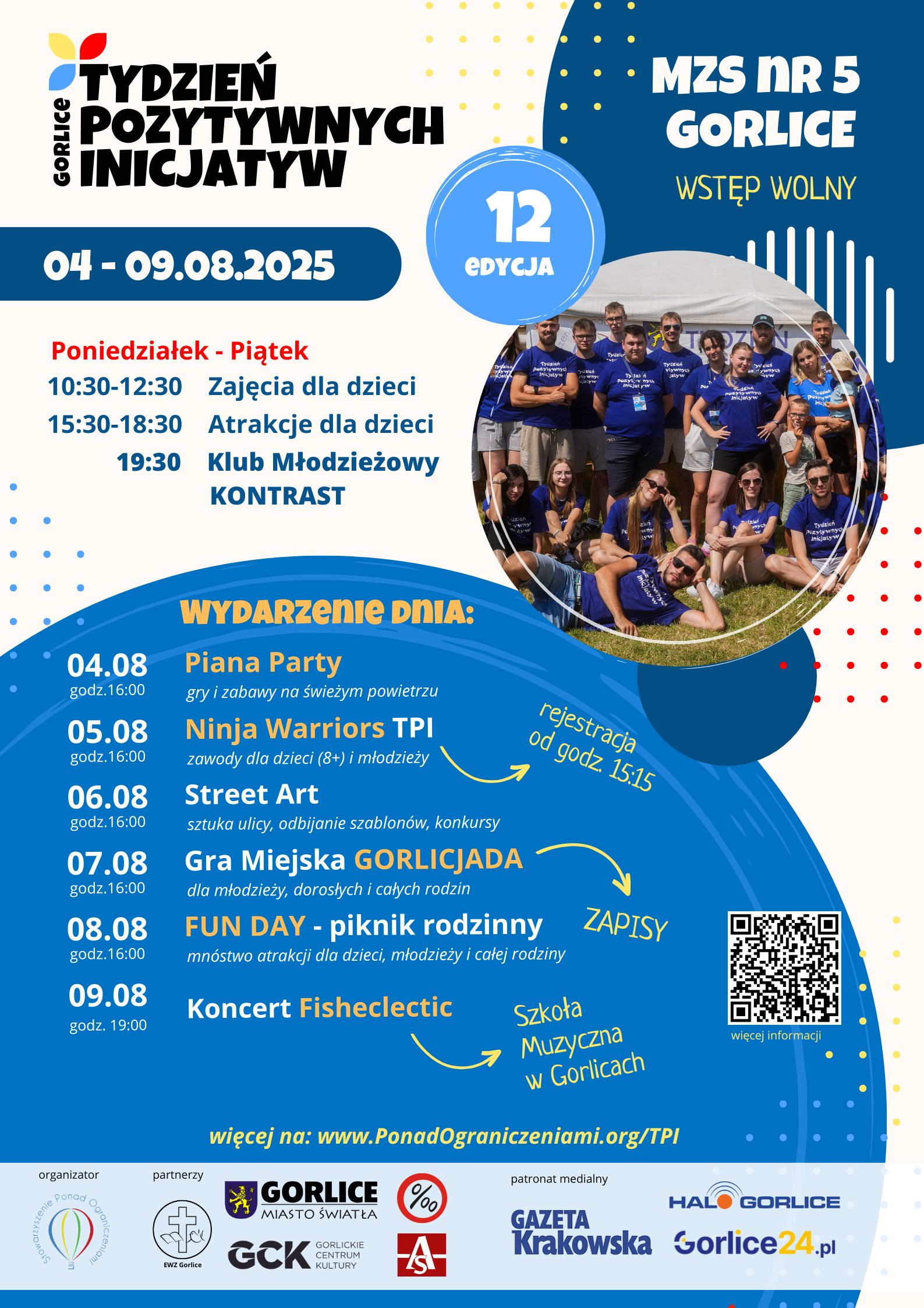 Plakat z programem wydarzenia.