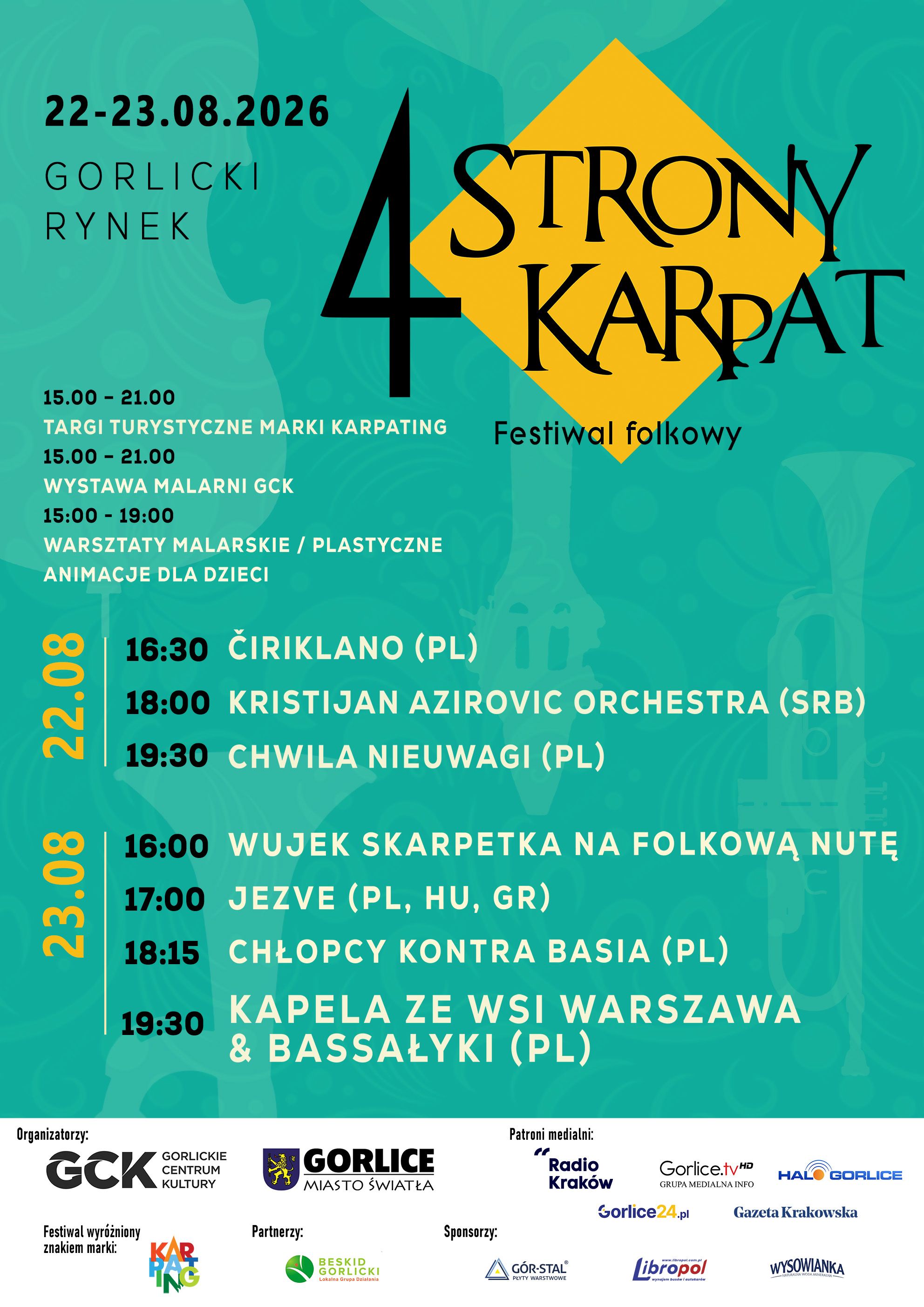 Plakat zapraszajacy na wydarzenie.