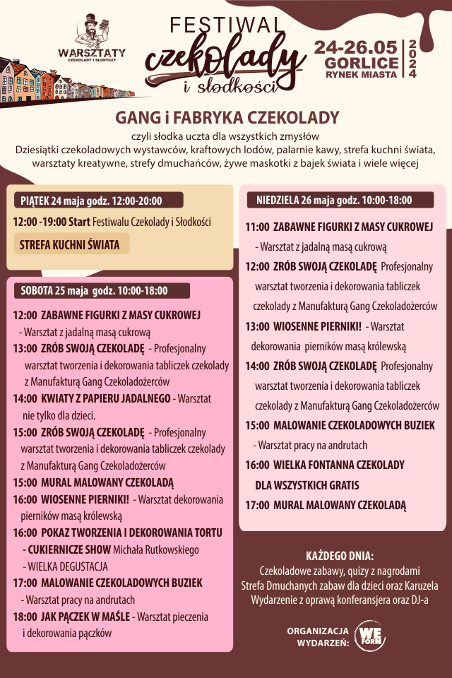 Program Festiwalu Czekolady w Gorlicach