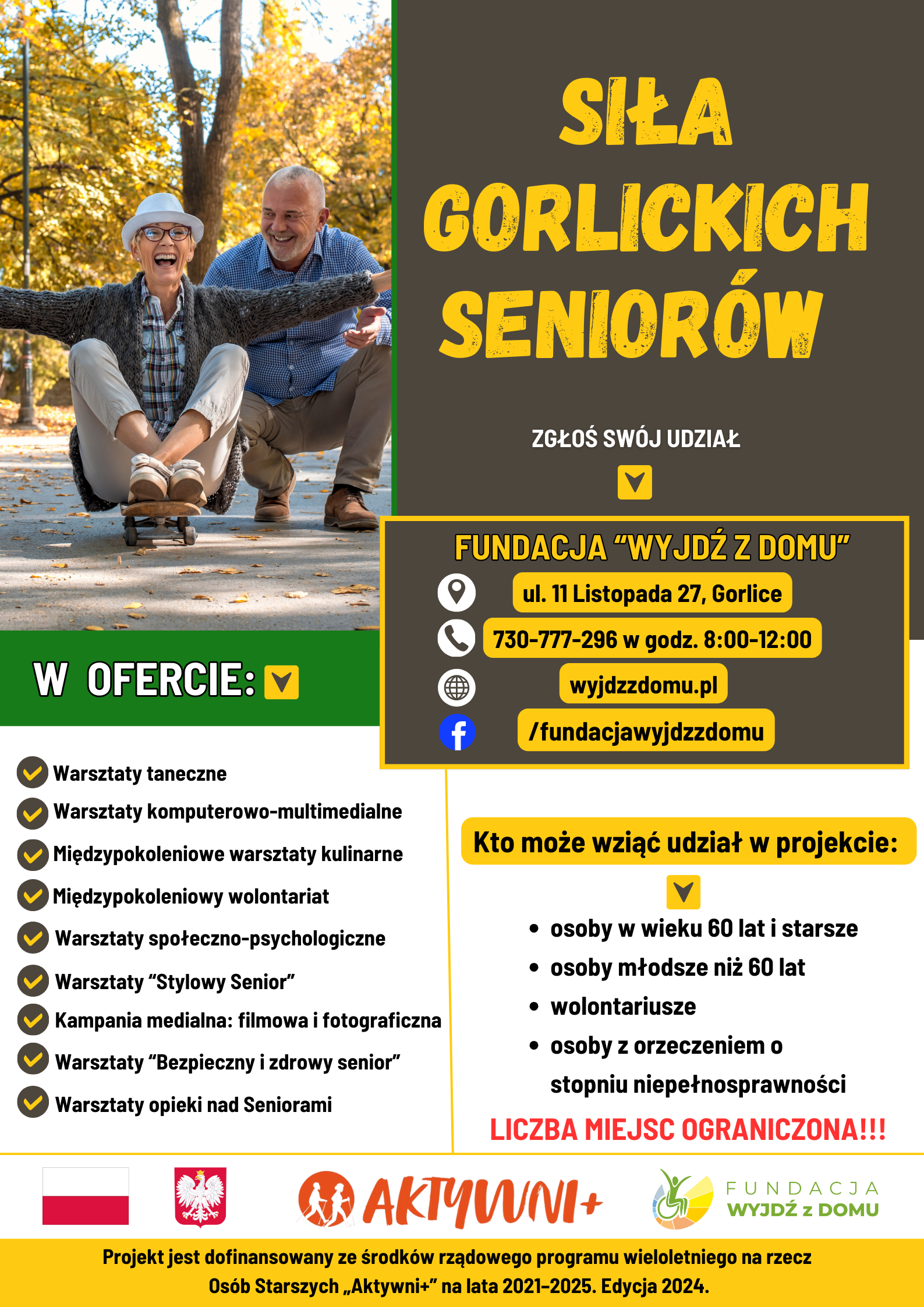 Plakat "Siła gorlickich seniorów"