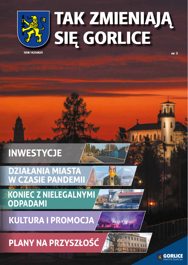 Okładka gazetki pt. Tak zmieniają się Gorlice.