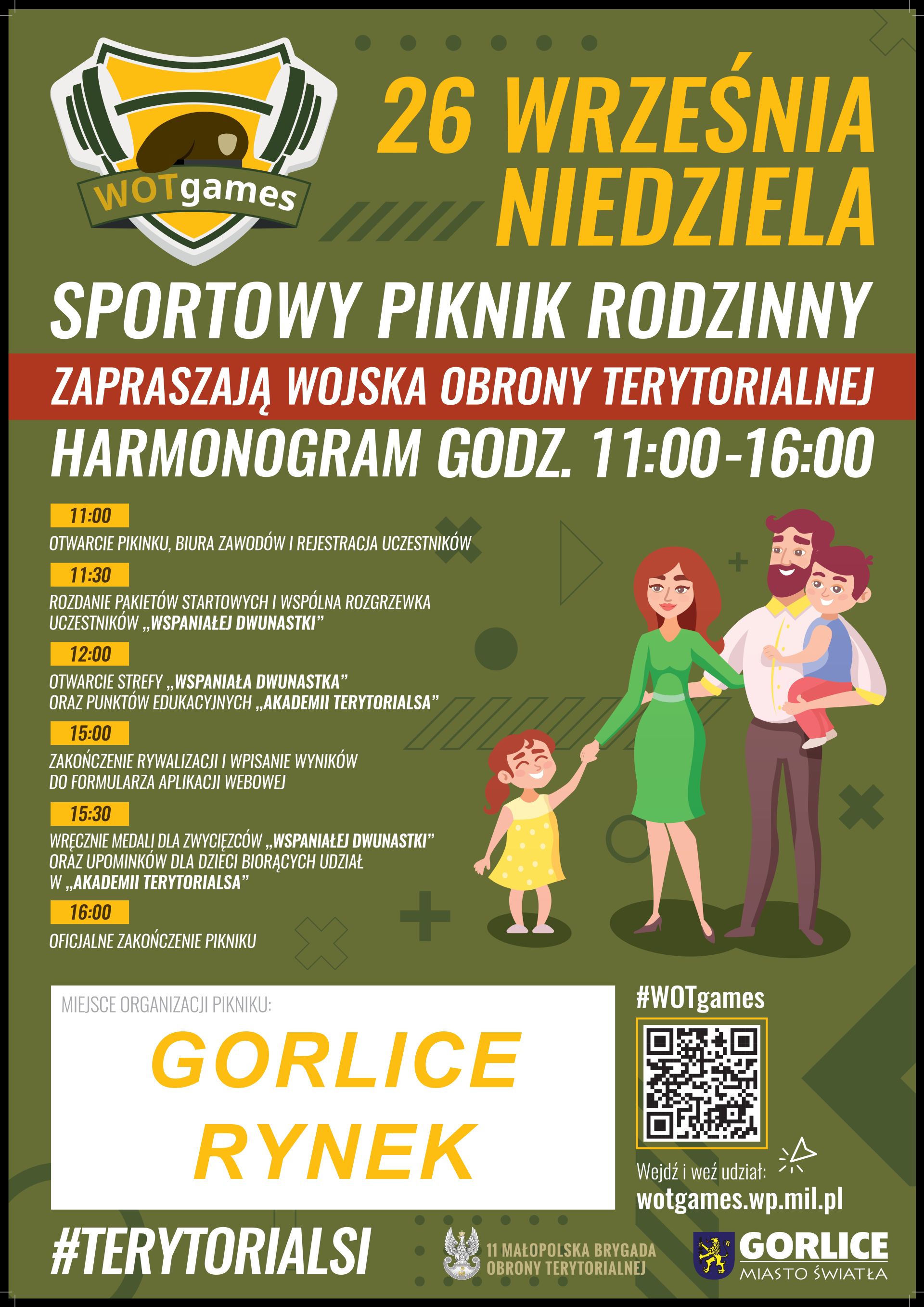 Plakat zapraszający na piknik.