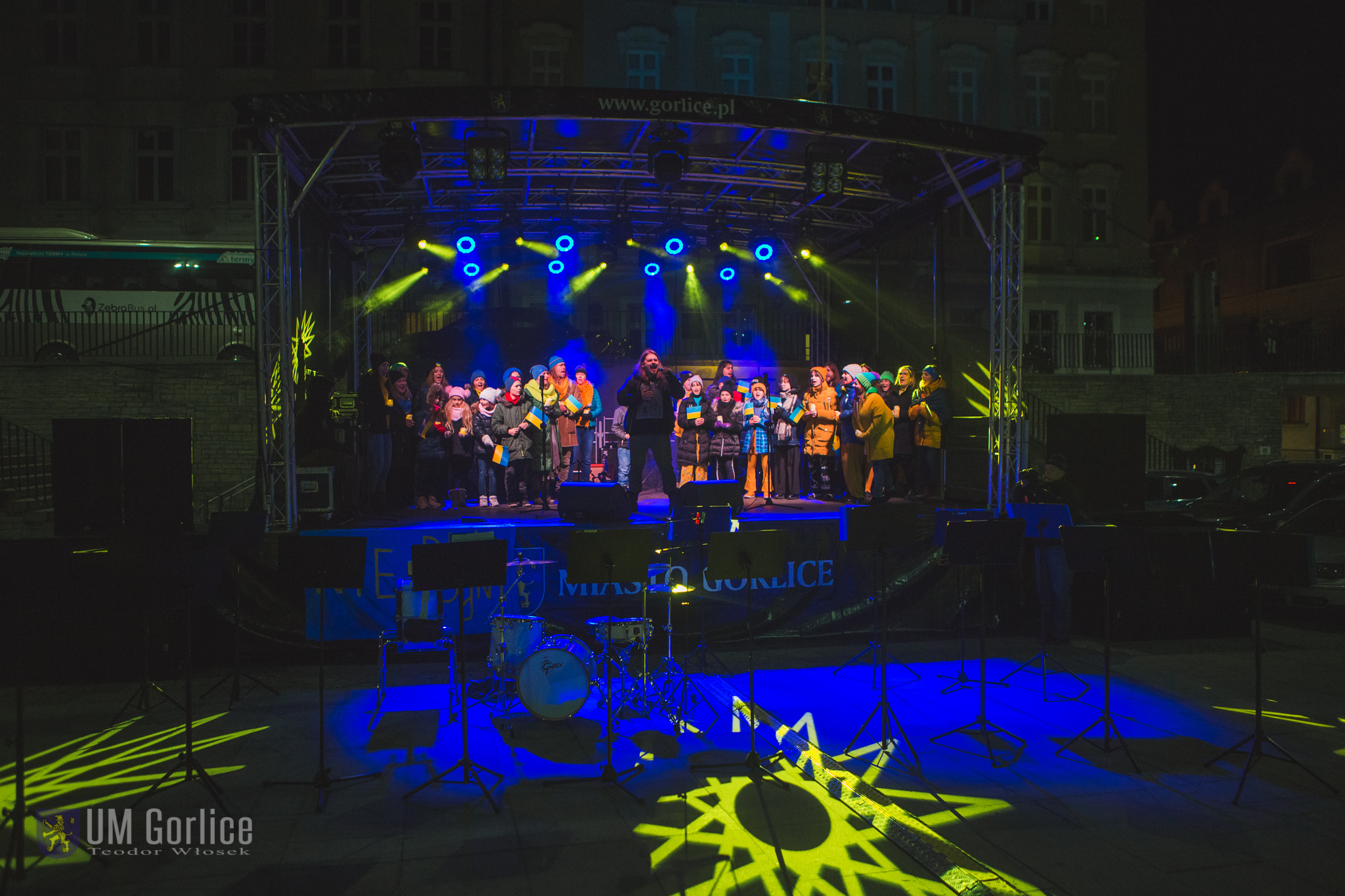koncert solidarności z Ukrainą na gorlickim Rynku