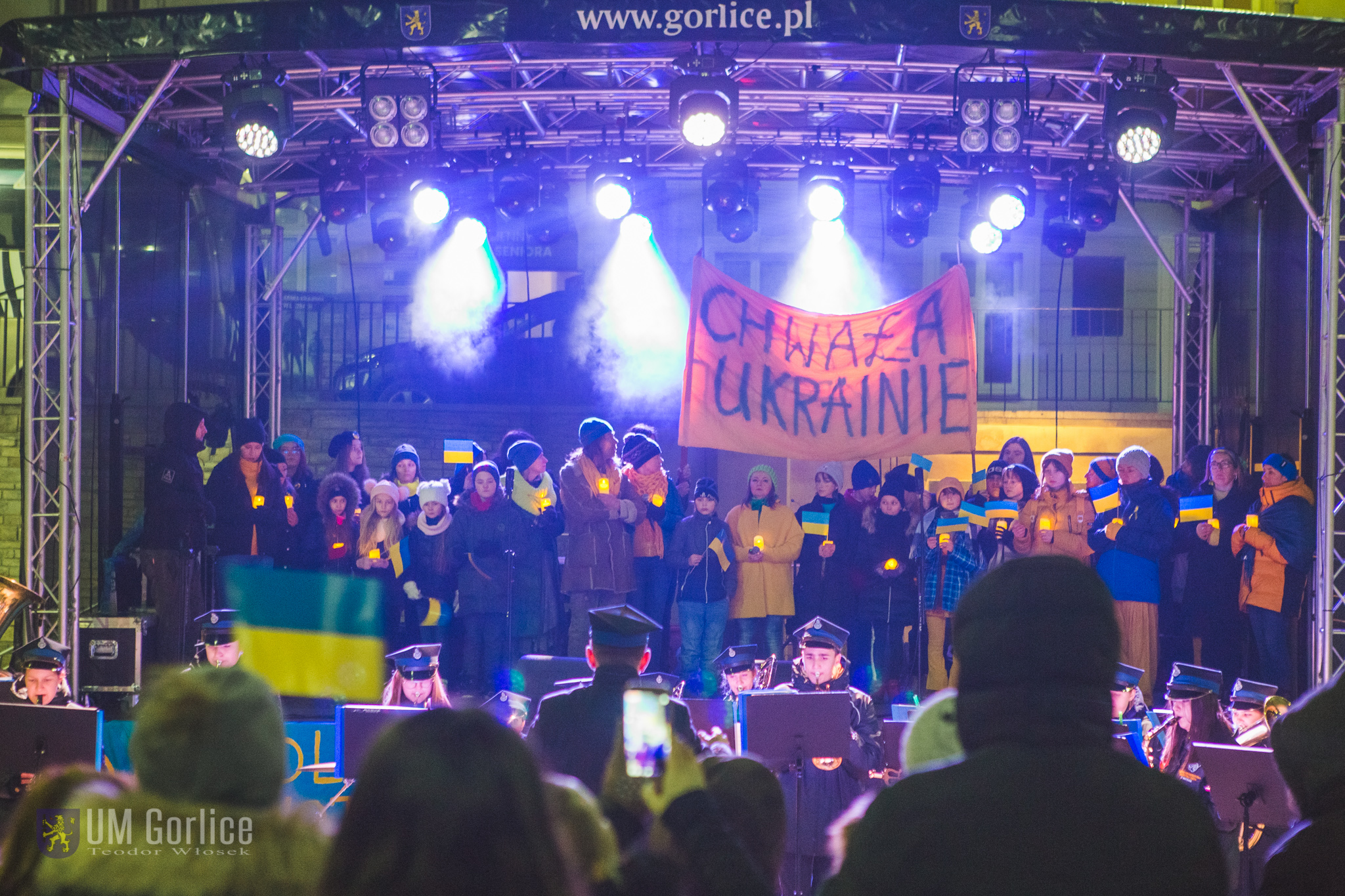 koncert solidarności z Ukrainą na gorlickim Rynku