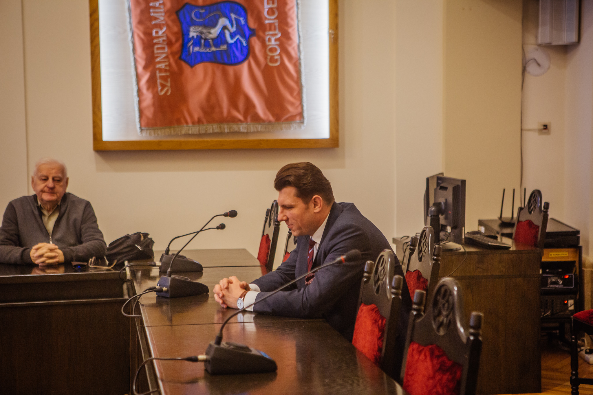 Burmistrz Miasta Gorlice na zebraniu wyborczym Gorlickiej Rady Seniorów