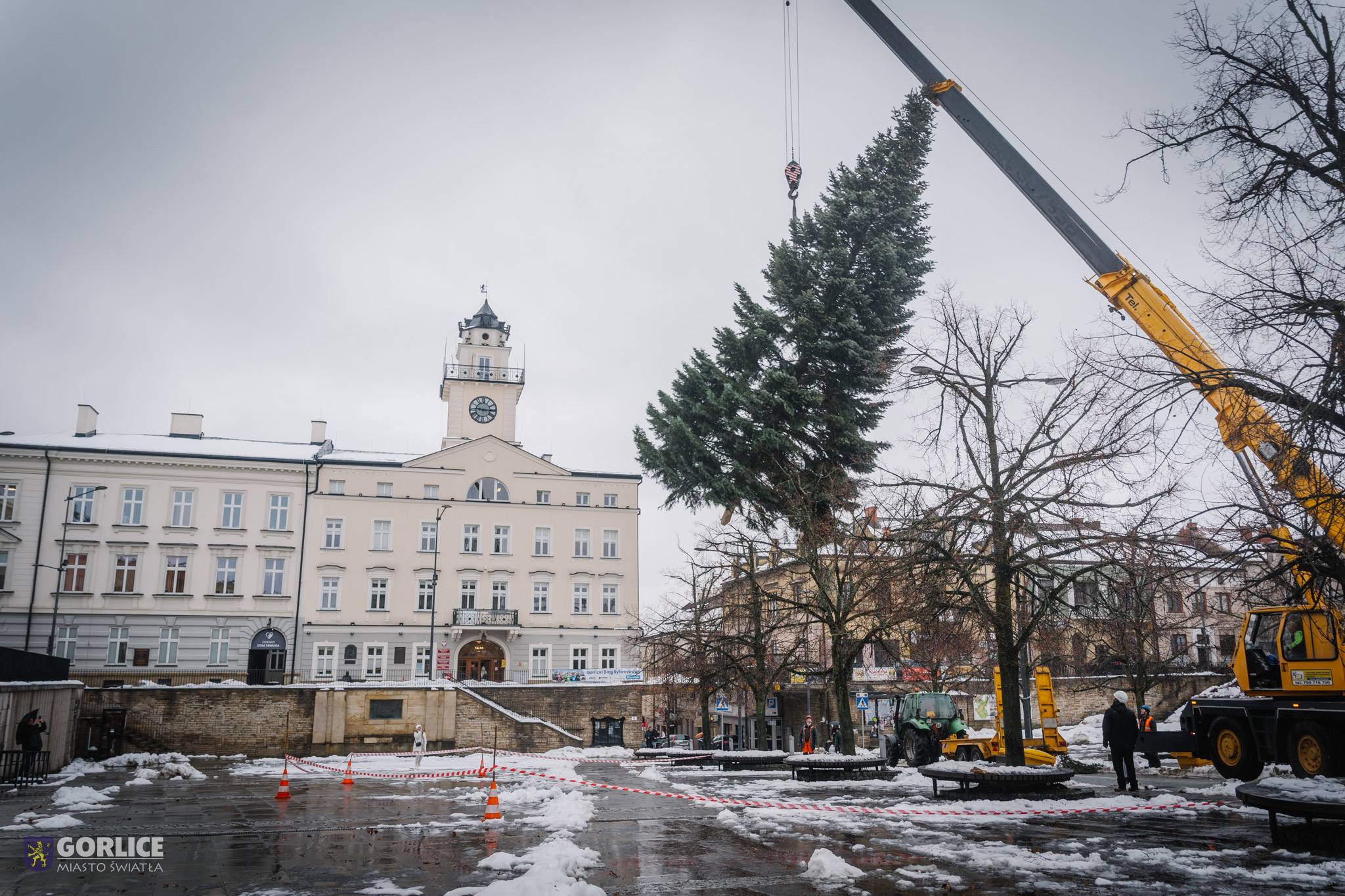 Choinka na gorlickim RYnku.